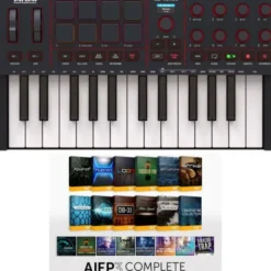 AKAI Professional MPK Mini IV Black-AIEP3 Bundle