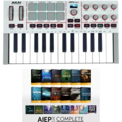AKAI Professional MPK Mini IV Gray-AIEP3 Bundle