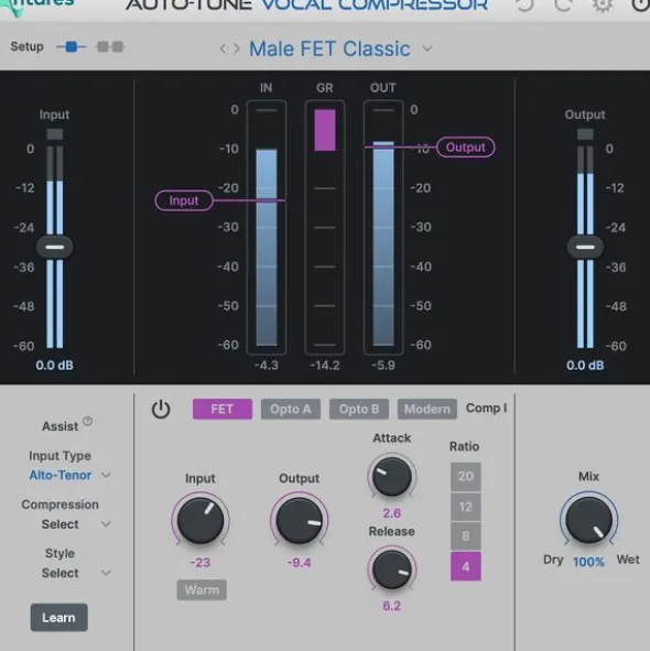 Antares AutoTune Vocal Compressor