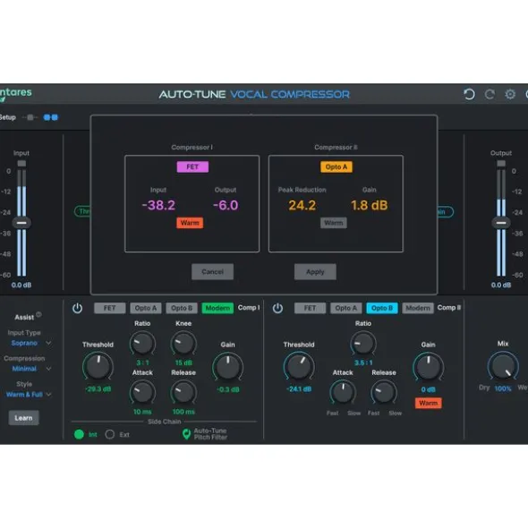 Antares AutoTune Vocal Compressor