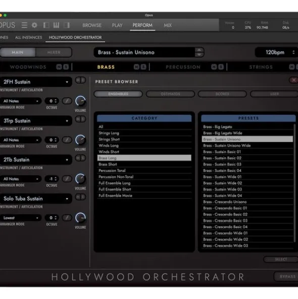 EastWest Hollywood Orchestra Opus Edit.