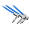 Ernie Ball Flex Patch Cable 12" blue set