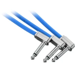 Ernie Ball Flex Patch Cable 12" blue set