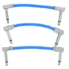 Ernie Ball Flex Patch Cable 3" blue set