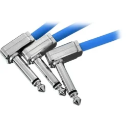 Ernie Ball Flex Patch Cable 3" blue set