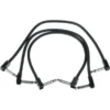 Ernie Ball Flex Patch Cable 12" black set