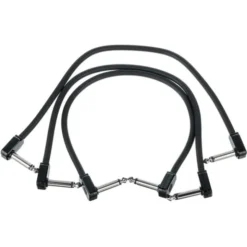 Ernie Ball Flex Patch Cable 12" black set