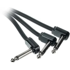 Ernie Ball Flex Patch Cable 12" black set