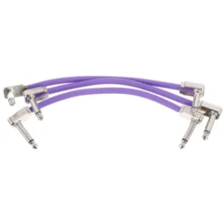 Ernie Ball Flex Patch Cable 6" purple set