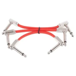 Ernie Ball Red Flex Ribbon Patch Cable 3"