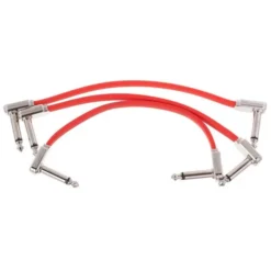 Ernie Ball Red Flex Ribbon Patch Cable 6"