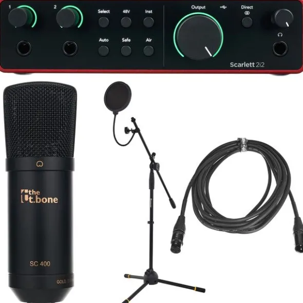 Focusrite Scarlett 2i2 4th Gen. Mic Bund