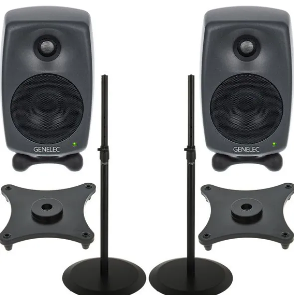Genelec 8020 DPM Stand Bundle BK