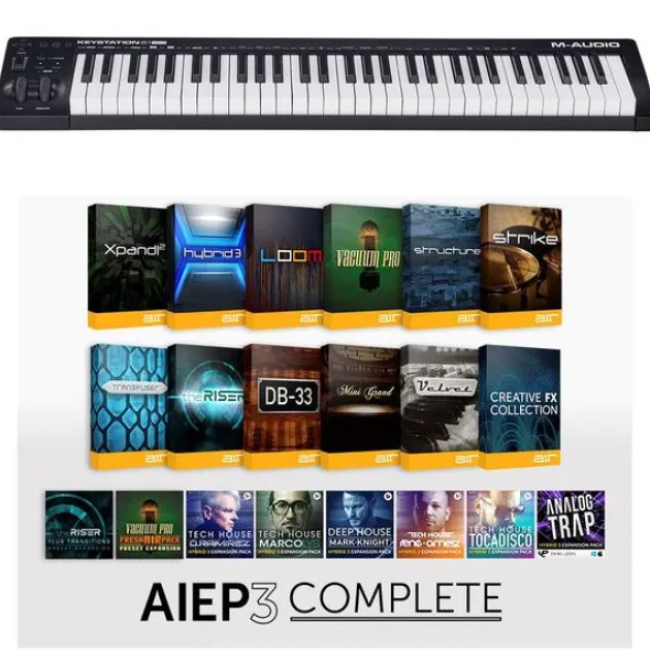 M-Audio Keystation 61 MK3-AIEP3 Bundle