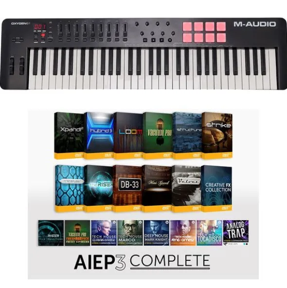 M-Audio Oxygen 61 MK5 - AIEP3 Bundle