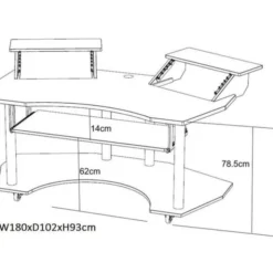 Millenium SD-180 B StudioDesk
