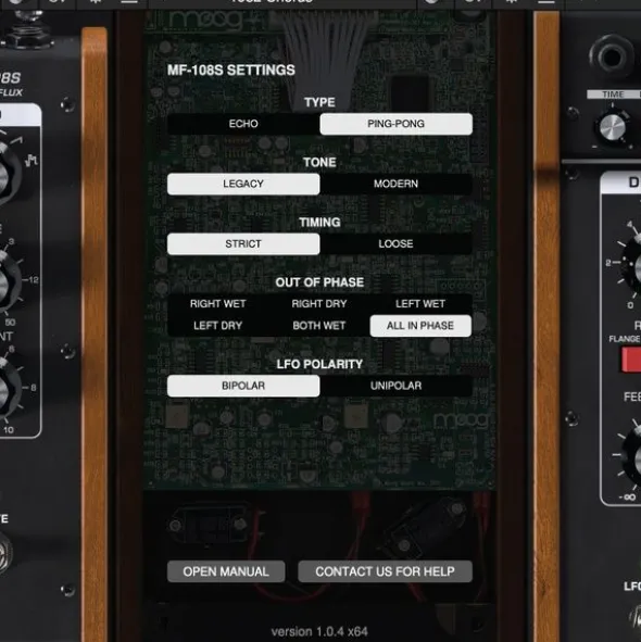 Moog MF-108S Cluster Flux Plugin