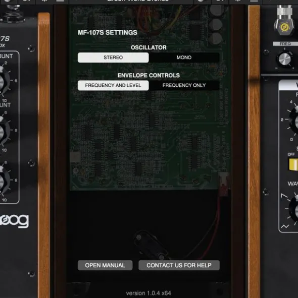 Moog MF-107S Freqbox Plugin