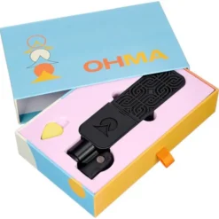 Ohma World Motif Ribbon Black & Black