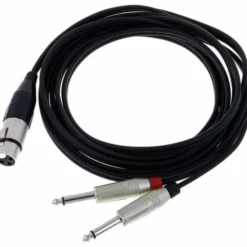 pro snake Y-Cable XLRF / 2x Jack