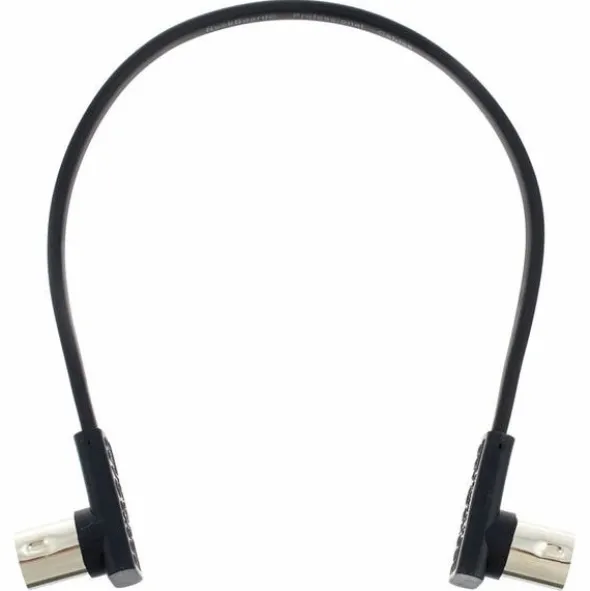 Rockboard Flat MIDI Cable 30cm Black
