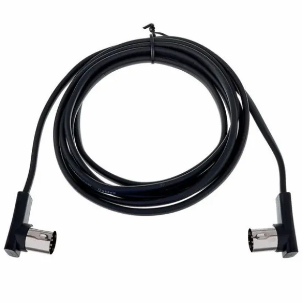 Rockboard Flat MIDI Cable 200cm Black