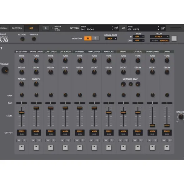 Roland Cloud CR-78 Rhythm Composer