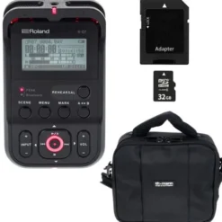 Roland R-07 black Bag Bundle
