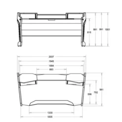 Studio Desk Commander V2 Set All White