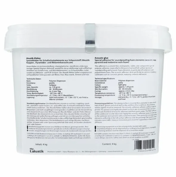 t.akustik Contact Glue Liquid 4 kg