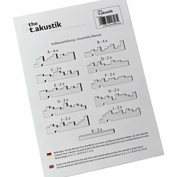 t.akustik Diffusor Manhattan eps set
