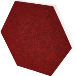 t.akustik Hexagon Melamine Bordeaux 25
