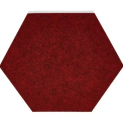 t.akustik Hexagon Melamine Bordeaux 25