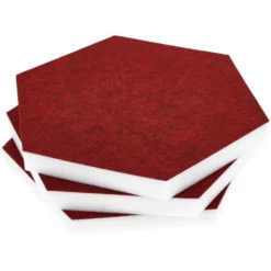 t.akustik Hexagon Melamine Bordeaux 25