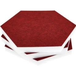t.akustik Hexagon Melamine Bordeaux 25