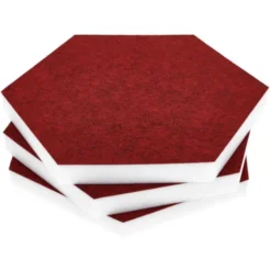 t.akustik Hexagon Melamine Bordeaux 25
