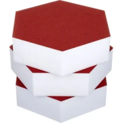 t.akustik Hexagon Melamine Bordeaux 75