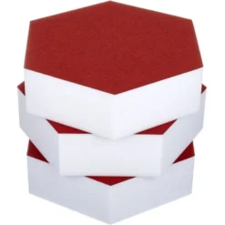 t.akustik Hexagon Melamine Bordeaux 75