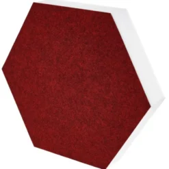 t.akustik Hexagon Melamine Bordeaux 50