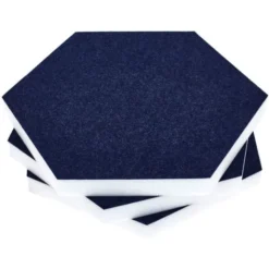 t.akustik Hexagon Melamine Dark Blue 25