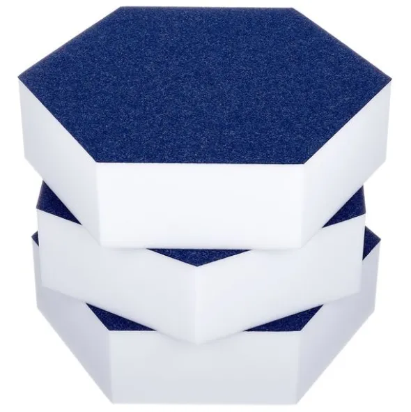 t.akustik Hexagon Melamine Dark Blue 75