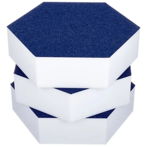 t.akustik Hexagon Melamine Dark Blue 75