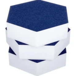 t.akustik Hexagon Melamine Dark Blue 75
