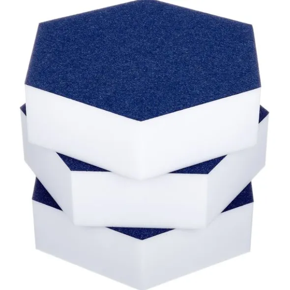 t.akustik Hexagon Melamine Dark Blue 75