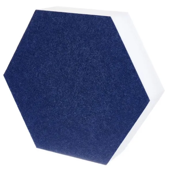 t.akustik Hexagon Melamine Dark Blue 75