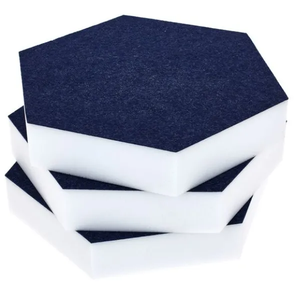 t.akustik Hexagon Melamine Dark Blue 50