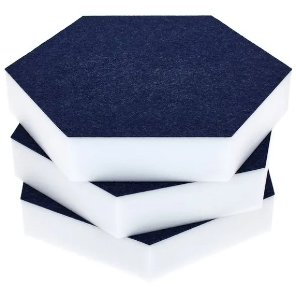 t.akustik Hexagon Melamine Dark Blue 50