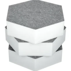 t.akustik Hexagon Melamine Grey 75
