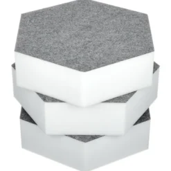 t.akustik Hexagon Melamine Grey 75