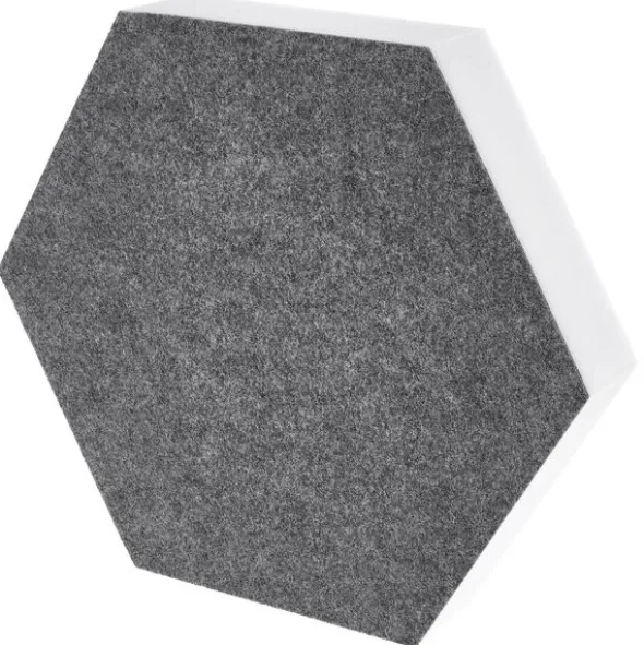 t.akustik Hexagon Melamine Grey 50